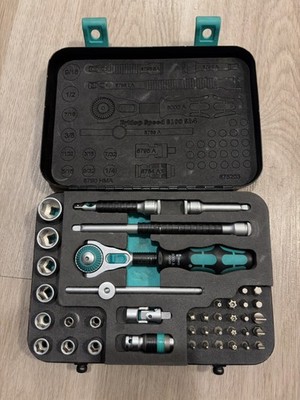 Wera 41-Piece Set 8100 SA 4 Zyklop Ratchet Set with 1/4'' Drive, Imperial New