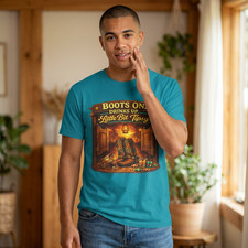 Boots On Drinks Up Little Bit Tipsy Unisex Line Dancing T-Shirt Multiple Colours