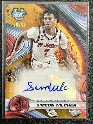 2024 Bowman University Best Simeon Wilcher Best of 2024 Auto RC 30/50