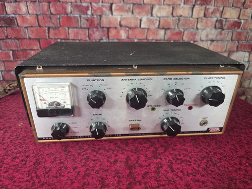 💥Powers On💥Vintage EICO Amateur HF Transmitter 720 Tube Ham Radio Inv #30426