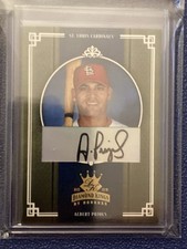 True 1/1 ALBERT PUJOLS 2005 DONRUSS DIAMOND KINGS Signatures AUTO Authenticated