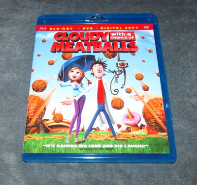 Cloudy with a Chance of Meatballs (Blu-ray, 2009) Fast Shipping