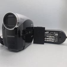 Samsung VP-DX100 Handheld DVD-RW Camcorder Black Tested Full Working Set