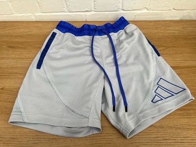 Neu Adidas Daniel Patrick Basketball Shorts klein grau Mesh 