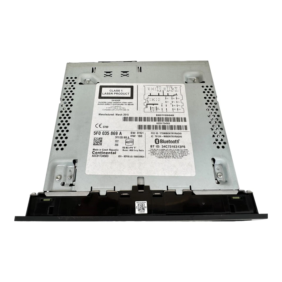 Radio original Autoradio Entry Plus Seat Leon 5F 5F0035869A - Bild 3 von 4