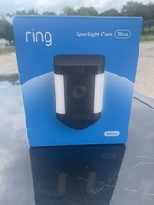 Ring Spotlight Cam Plus, Battery - Smart Security Video Camera Black New