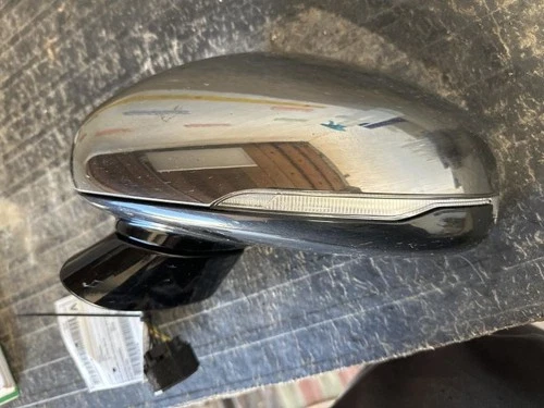 Driver Side View Mirror Black Chrome Without Camera Fits 18-19 STINGER 1894630