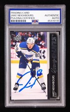 Jake Neighbours Signed 2021-22 Upper Deck #467 Young Guns RC (PSA) Rookie Card -