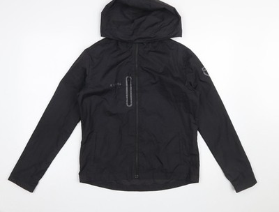 Schwarzer Windbreaker Mantel Jungen UK-Größe 14 Jahre Kipsta