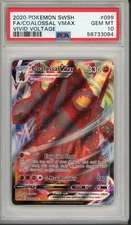 2020 Pokemon SWSH Vivid Voltage Coalossal VMAX Full Art #099 PSA 10