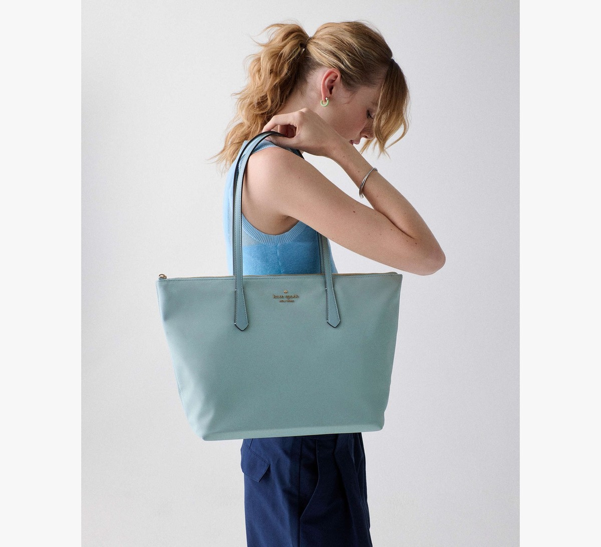Kate Spade Kitt Ksnyl Nylon Tote Shopper Shoulder Bag ~NWT