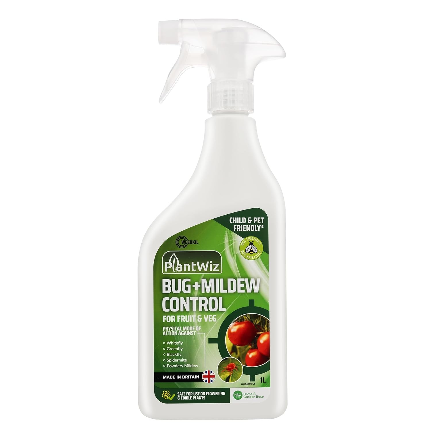 Bug & Mildew Plant Control 1L - Bug & Fungus Spray For Plants, Flowers, Fruits