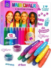 Hair Chalk for Girls 12 Color Temporary Dye Washable Pens