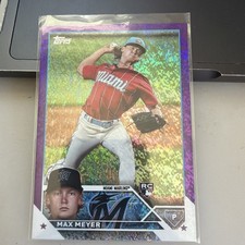 2023 Topps Series 2 - Max Meyer #388 Purple Foil /799 (RC) Miami Marlins