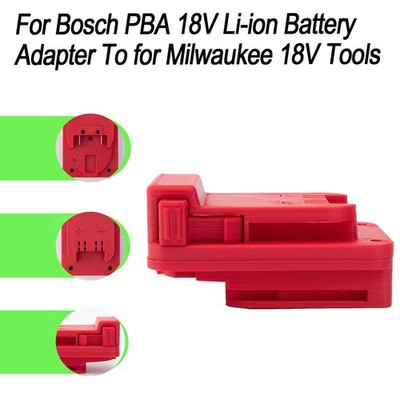 For BOSCH PBA 18V Lithium-ion Battery Adapter Converter for Milwaukee 18V Tool
