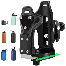 Upgraded Motorcycle ATV Cup Holder anti Theft, Extra Large Bike Water Bottle Hol