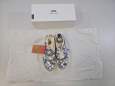 Vans x Sandy Liang Authentic Gingham Floral Sneaker Skate Shoes Men's 10.5/ W 12