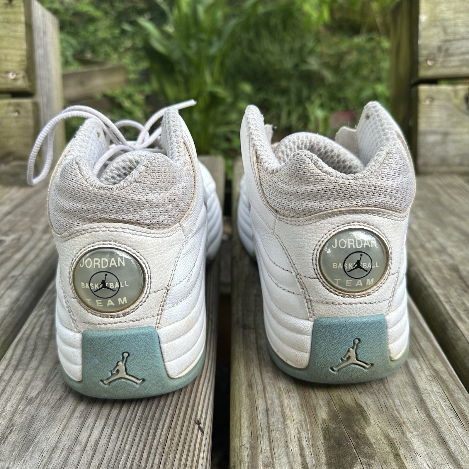 Air Jordan Jumpman Basketball Sneakers White University Blue 644938-107 Size 9.5 thumbnail 8