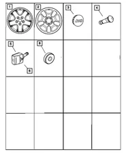 Genuine Mopar Aluminum Wheel 5GL66ZDRAD