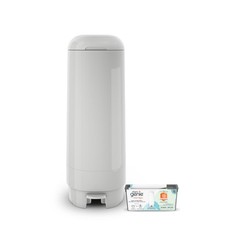 Diaper Genie Signature Pail Grey Includes 1 Easy Roll Refill with 18 Bags 