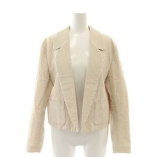 Mina Perhonen Moon Sand Chaqueta Corta Blazer Sastre Algodón 38 M Beige YQ Usado 7