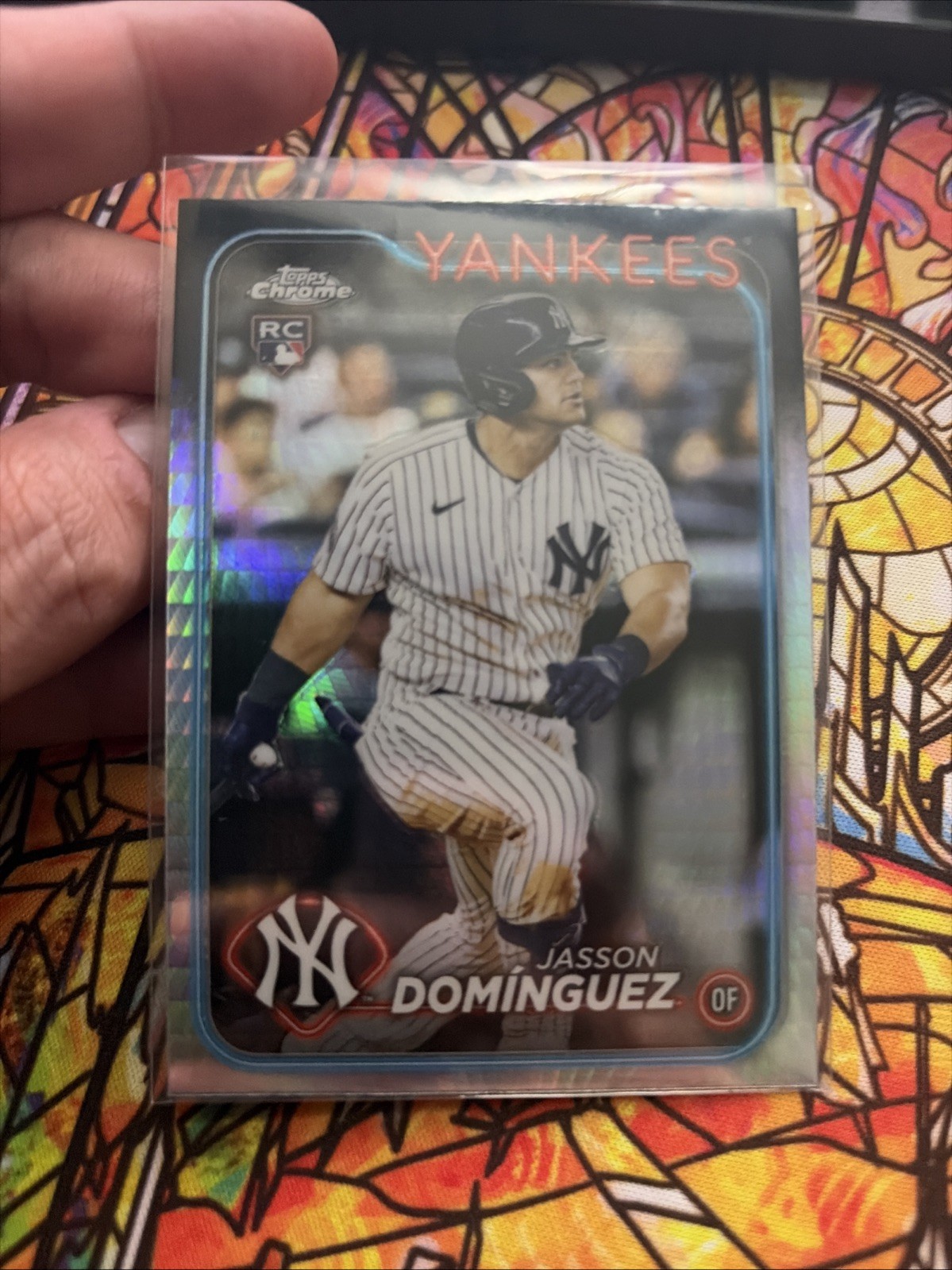 2024 Topps Chrome - Jasson Dominguez #89 Prism Refractor (RC)