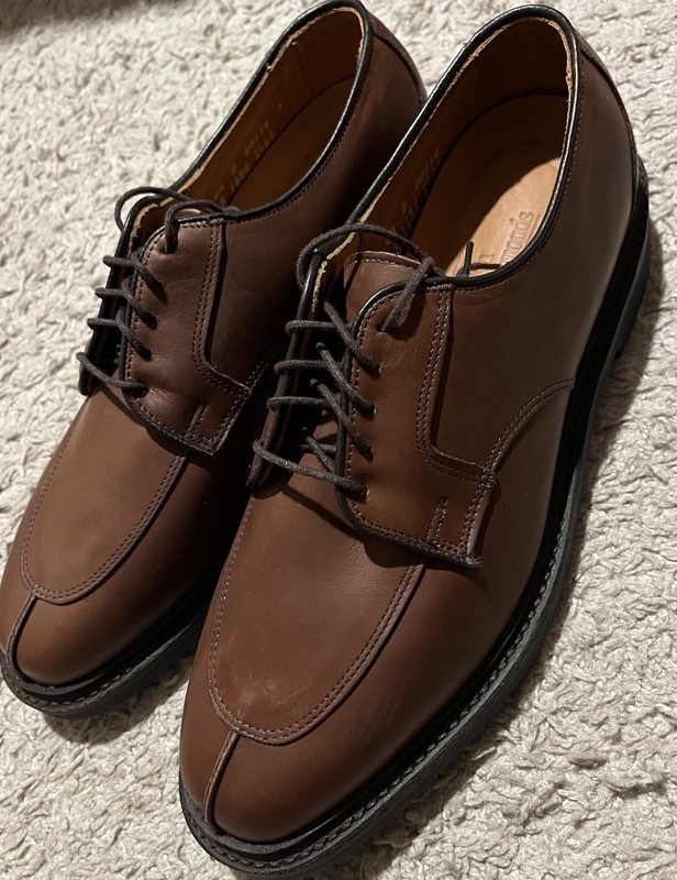 Allen Edmonds Comfort Orthotic Men’s 8.5 D, Split Toes Leather Oxford Shoes