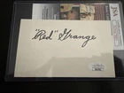Red Grange Signed 3x5 Index Card Chicago Bears Autograph Auto JSA COA