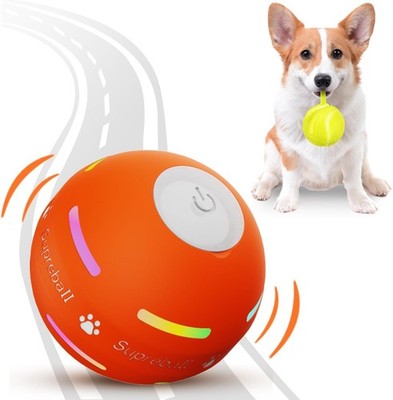 Interactive Dog Ball PetDroid Motion Activated USB Orange
