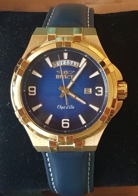 ''Objet d' Art'' Uhr , 44 mm , Japan-Quarz-Werk , vergoldet