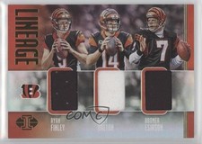 2019 Panini Illusions Lineage Relics Andy Dalton Boomer Esiason Ryan Finley 0vl5