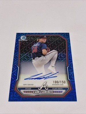 2026 Bowman - Chrome Prospect Mega Box Autographs Cam Caminiti #BMA-CC Blue Mojo