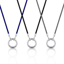 3 Pcs Eyeglass Holder Necklace Ring Glasses Holder Strap Chain Loop Ring Reading