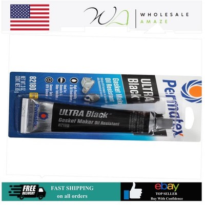 Permatex 82180 Ultra Black RTV Silicone Gasket Maker Sensor Safe, Non-Corrosive