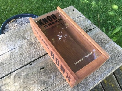 KNOB CREEK 9 Yr Old Whiskey Limited Edition Wooden Display Box {Sister Bay, WI}