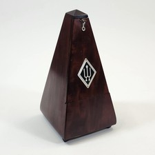 Wittner Maelzel Wood Pyramid Metronome Wind Up Works Made Germany Vintage