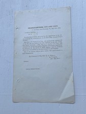 CIVIL WAR HATCHERS RUN VIRGINA FIRLD ORDER 10th CORP COMMANDERS 1864