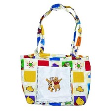 Vintage Y2K 00s Disney Winnie The Pooh Handmade Diaper Bag Purse Tote