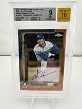 2025 Topps Gilded Collection - Chrome Gold Autographs Yoshinobu Yamamoto #CGA-YY