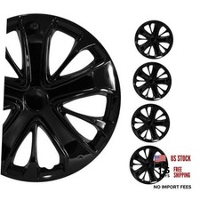 - ABS Black Hub Caps 15 Inch Set of 4, Tapas para Rines 15, 15" Black 200