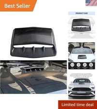Universal Fit 16.93 Decorative Hood Scoop Vent Cover - Carbon Fiber Style