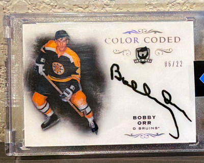 Upper Deck The Cup Color Coded Bobby Orr Boston Bruins Auto 6/22