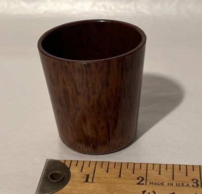Vintage Bakelite Cup, Shaking Dice? Shot Glass? Rich Swirl Lava