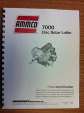 Ammco Model 7000 Brake Lathe Parts Manual Ammco Model 7000 Brake Lathe Parts Manual