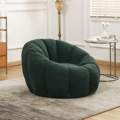 Bean Bag Chair, Bean Bag Sofa Chair with Armrests Stuffed High-Density Foam