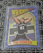 TIM DUNCAN SAN ANTONIO SPURS 1997-98 TOPPS NEW SCHOOL ROOKIE RC INSERT CARD NS15. rookie card picture