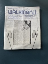 Vintage Sony WALKMAN II Stereo Cassette Player Original MANUAL ONLY WM2 1980