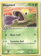 WEEPINBELL 51/112 UNCOMMON FIRERED & LEAFGREEN POKEMON HP on eBay