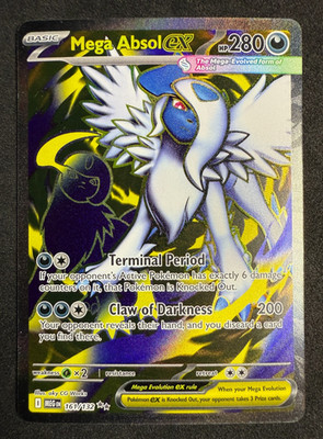 Mega Absol EX Full Art Mega Evolution 161/132 Pokemon Card NM