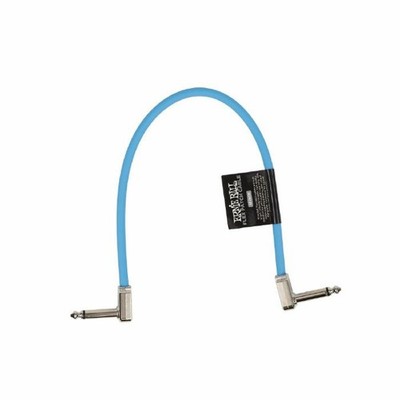 Ernie Ball 12'' Flex Effektpedal Patchkabel (einzeln, blau)